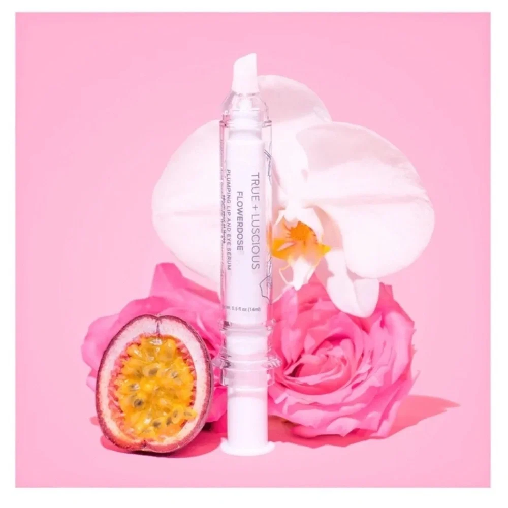 True + Luscious Flowerdose Lip and Eye Serum,‎ 14ml Full Sized, New/Unopened